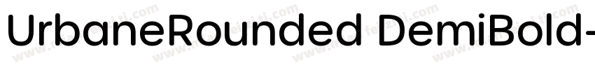 UrbaneRounded DemiBold字体转换